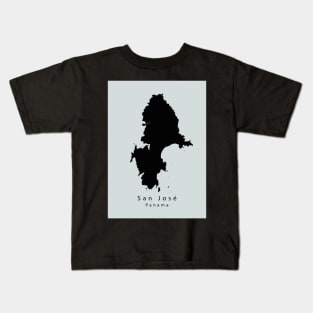 San Jose Panama Island Map Kids T-Shirt